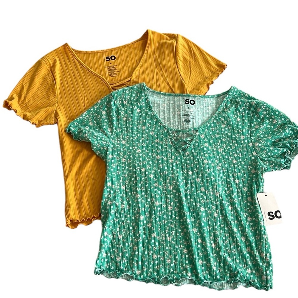 SO Size L Baby Tee Bundle NWT
